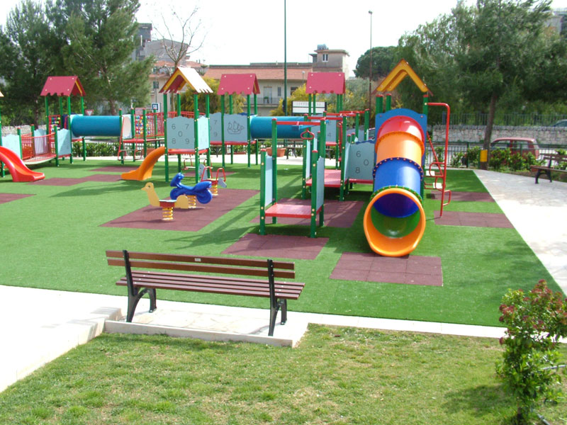 synthetic grass playground